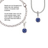 10mm Blue Crystal Drop Clip On Charm