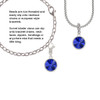 12mm Crystal Rivoli - Blue Clip On Charm
