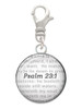 Domed Psalm 23:1 Clip On Charm