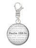 Domed Psalm 139:14 Clip On Charm
