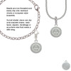 Disc with Crystal Peace Sign Clip On Charm