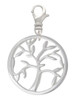 Tree of Life in Circle Clip On Charm