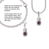 3-D Purple & AB Crystal Owl Clip On Charm