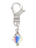 Clear AB - 6mm Crystal Bicone Clip On Charm