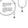 Brown - 6mm Crystal Bicone Clip On Charm