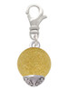 12mm Stardust Round Gold Tone Spinner Clip On Charm
