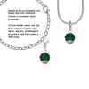 12mm Faceted Green Glass Spinner Clip On Charm