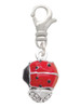 Red Ladybug Spinner Clip On Charm