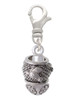 Horse Head on Hatched Background Spinners Clip On Charm