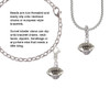 Silver Tone Football Spinner Clip On Charm