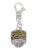 Two Tone Celtic Knot Band Two Tone Spinner Clip On Charm