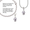Black Dots on White Spinners Clip On Charm