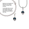 Hot Blue Dots on Black Spinner Clip On Charm