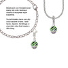 Wide Lime Green Zebra Print Band Spinner Clip On Charm