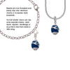 Blue Enamel World Globe Spinner Clip On Charm