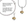 Tan with Crystals Gold Tone Spinner Clip On Charm