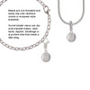 Small Sparkle Clear AB Softball Clip On Charm