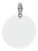 Acrylic 1" Disc Imitation Pearl Rope Charm Bead Dangle