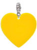 Acrylic 1" Yellow Heart Rope Charm Bead Dangle