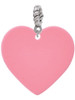 Acrylic 1" Pink Heart Rope Charm Bead Dangle