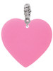 Acrylic 1" Hot Pink Heart Rope Charm Bead Dangle