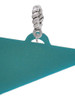 Acrylic 1.25" Teal Megaphone Rope Charm Bead Dangle