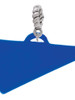 Acrylic 1.25" Royal Blue Megaphone Rope Charm Bead Dangle