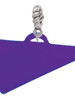 Acrylic 1.25" Purple Megaphone Rope Charm Bead Dangle