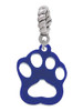 Acrylic Small Paw Blue Rope Charm Bead Dangle