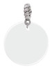 Acrylic 7/8" Disc Imitation Pearl Rope Charm Bead Dangle