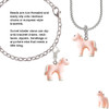 Resin Pink Pony Rope Charm Bead Dangle