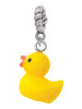 Resin Yellow Ducky Rope Charm Bead Dangle