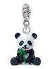 Resin Panda Bear Rope Charm Bead Dangle