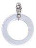 Acrylic 7/8" Ring Imitation Pearl Rope Charm Bead Dangle