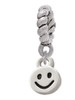 Mini Smiley Face Rope Charm Bead Dangle