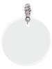Acrylic 1 1/8" Disc Imitation Pearl Rope Charm Bead Dangle
