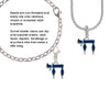Enamel Blue Chai Rope Charm Bead Dangle