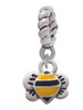Mini Bumble Bee Rope Charm Bead Dangle