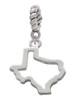 Texas Outline Rope Charm Bead Dangle