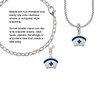 Nurse Hat with Blue Cross Rope Charm Bead Dangle