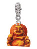 Resin Laughing Buddha Rope Charm Bead Dangle