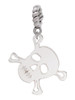 Acrylic Small Clear Skull Rope Charm Bead Dangle
