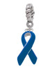 Blue Ribbon Rope Charm Bead Dangle