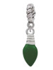 Green Christmas Light Rope Charm Bead Dangle