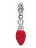 Red Christmas Light Rope Charm Bead Dangle