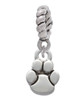 Mini Rounded Paw Rope Charm Bead Dangle