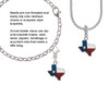 Texas - Lone Star Glass Rope Charm Bead Dangle