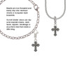 Small Botonee Cross with Beaded Decoration Rope Charm Bead Dangle