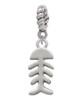 2-Sided Fish Bones Rope Charm Bead Dangle