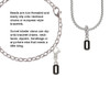 Black Number - 0 Rope Charm Bead Dangle
